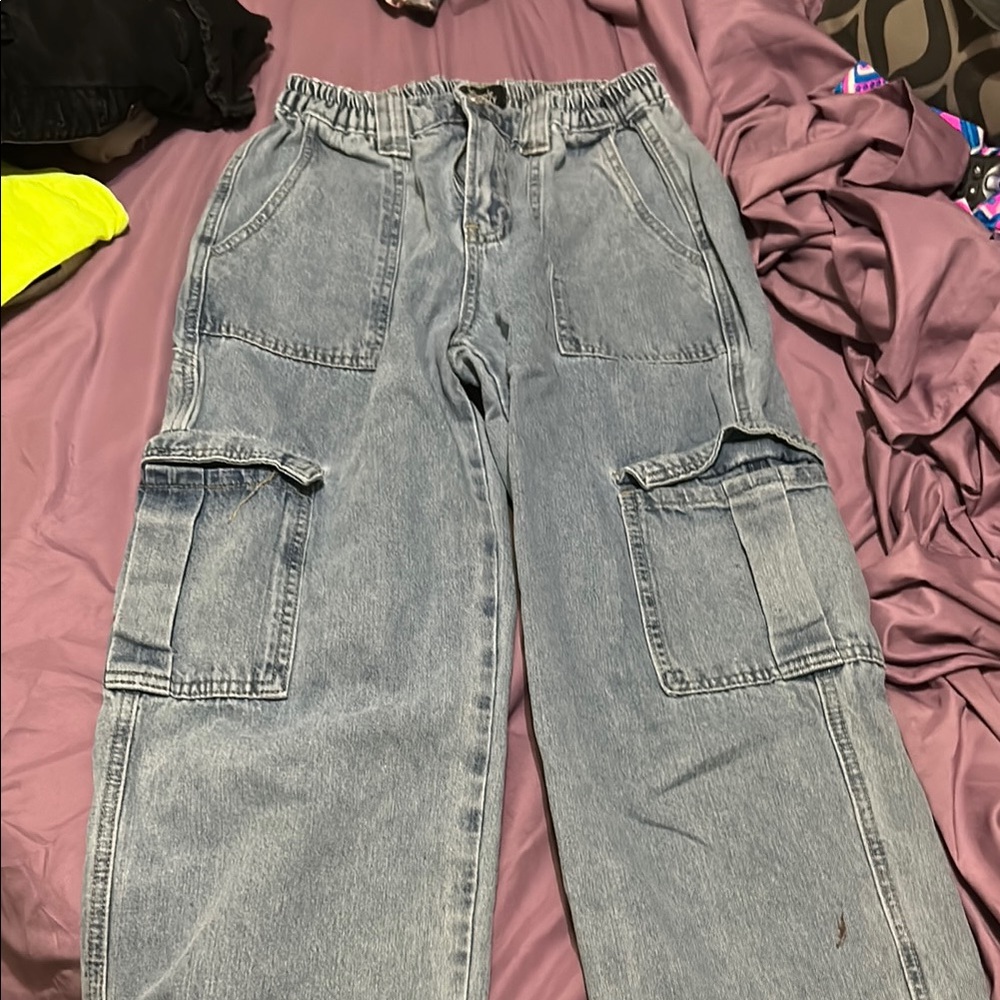 Society Light Blue Denim Pants